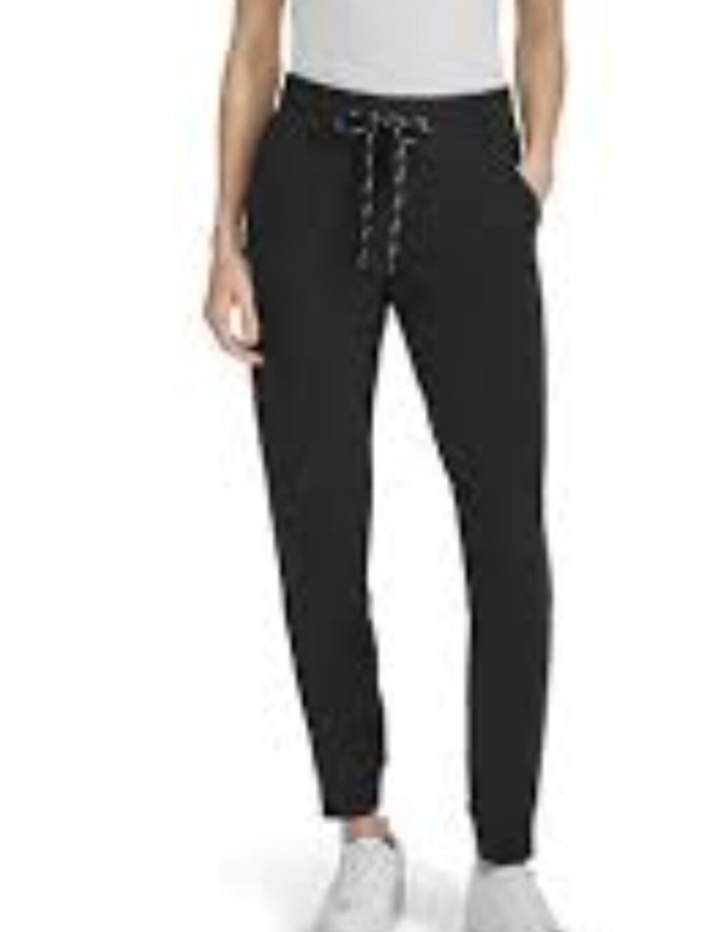 Marc NY Black Women's Knit Ribbed Jogger Pants Size S